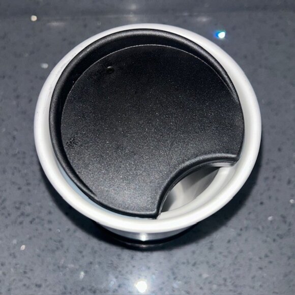 Starbucks Ceramic Tumbler Matte Charcoal Black Dark Gray Starbucks 2016 12 oz - Picture 3 of 5